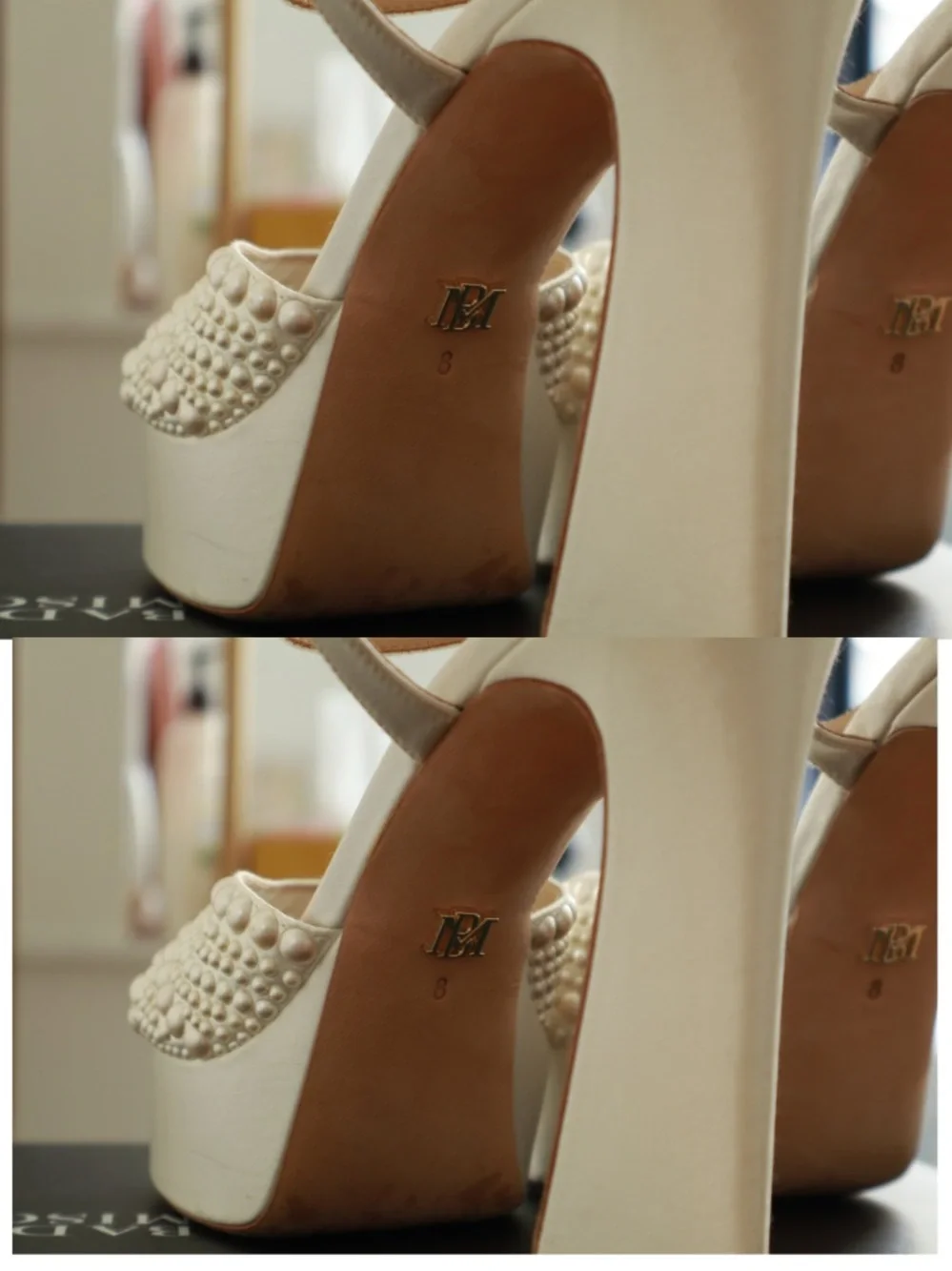 Badgley Mischka box pearl ankle