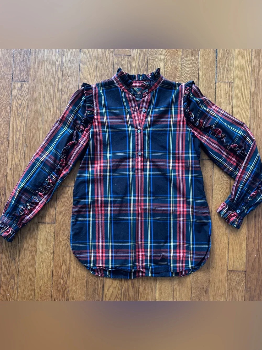 J. Crew crew ruffled