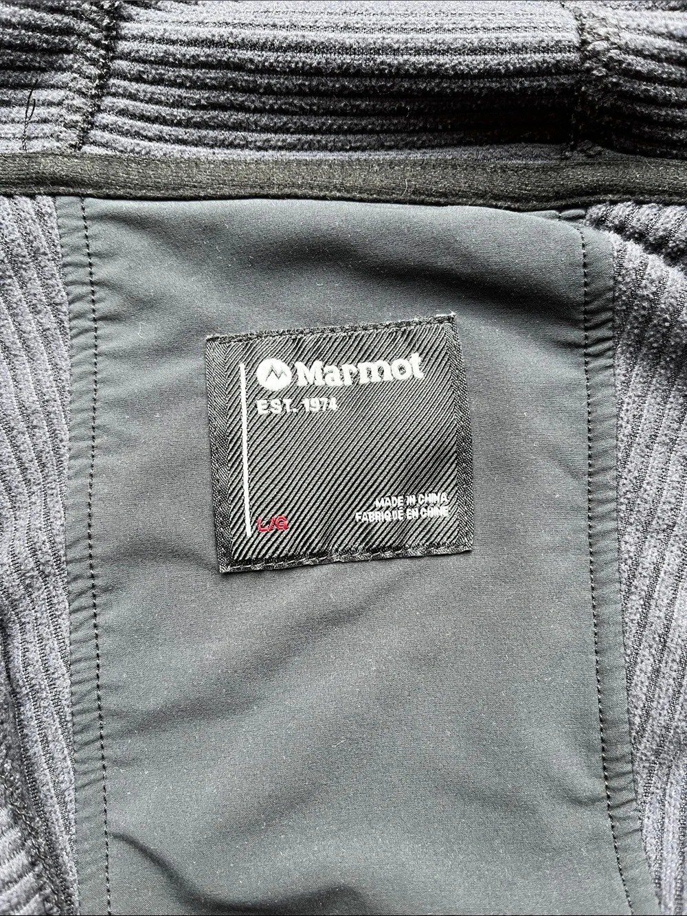 Marmot Black Men's Hooded Zip Jacket size large