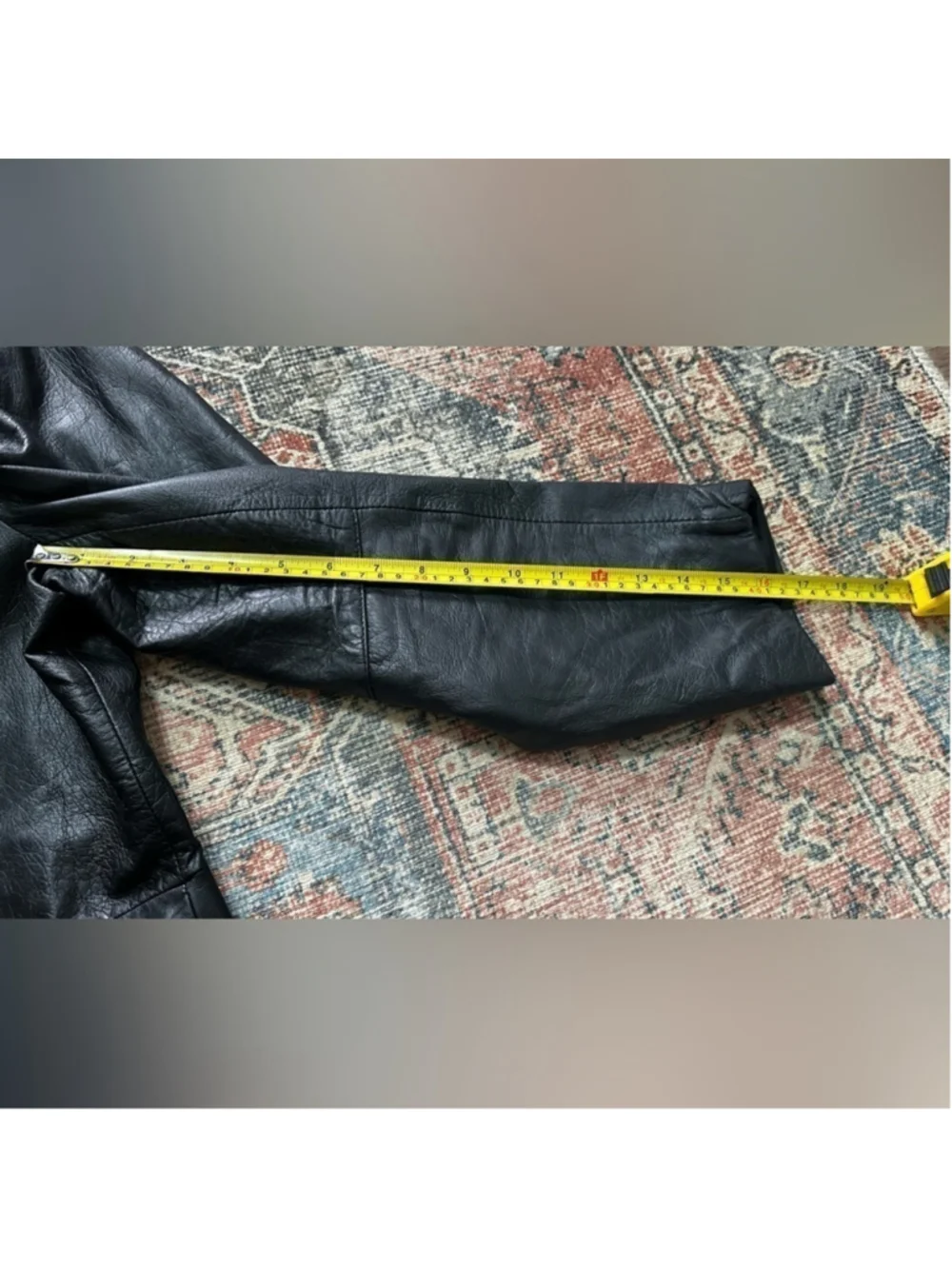 SADDLERY black leather jacket size 44