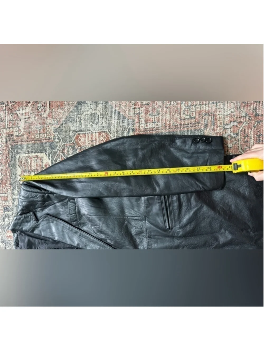 SADDLERY black leather jacket size 44