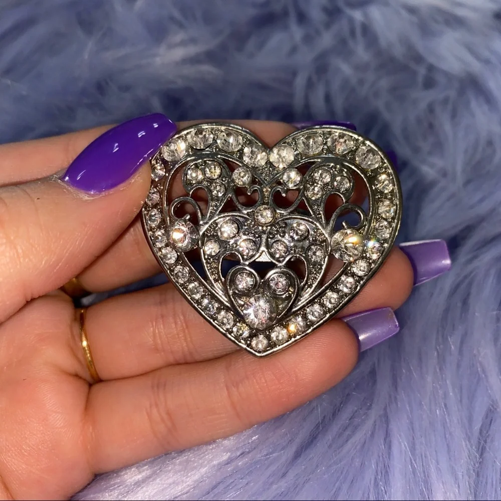 Vintage Diamond Heart Shaped Ring