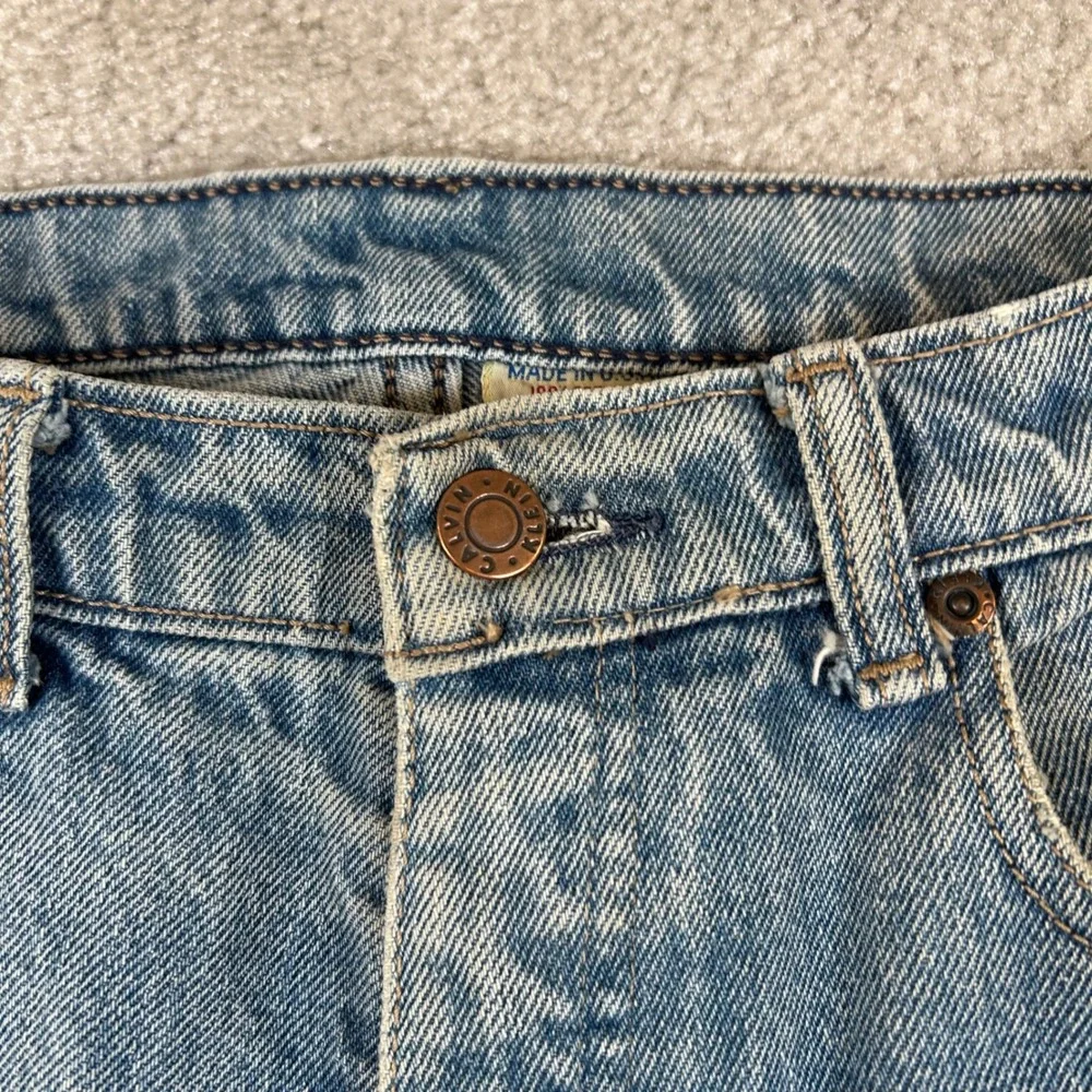 Vintage 90s Calvin Klein Straight Leg Jeans Mens 30x30 Light Wash Blue Denim USA