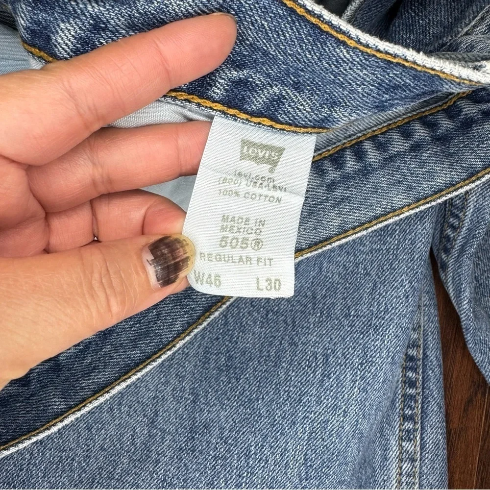 Levi's 505 Vintage y2k Light Blue Relaxed Jeans 44x30