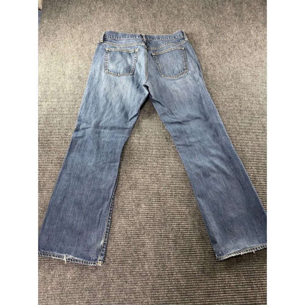Old Navy Boot Cut Mens Blue Denim Jeans Medium Wash 34x30