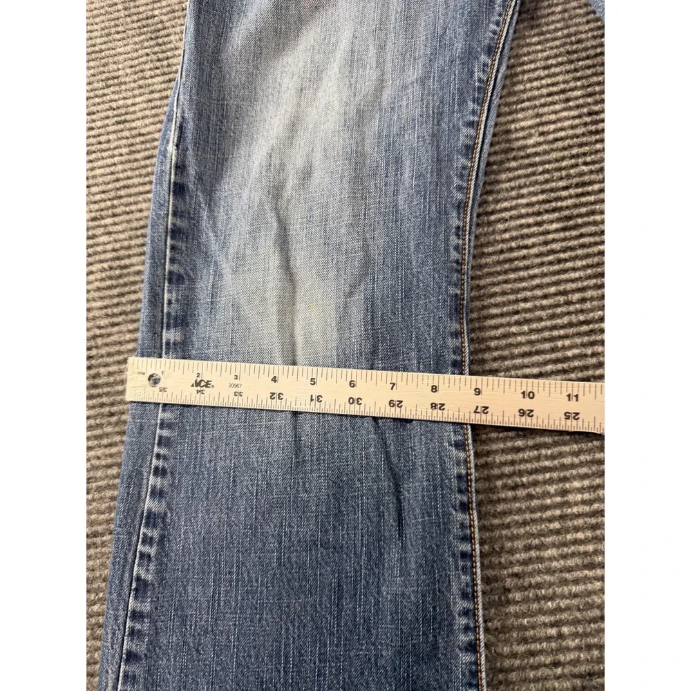 Old Navy Boot Cut Mens Blue Denim Jeans Medium Wash 34x30
