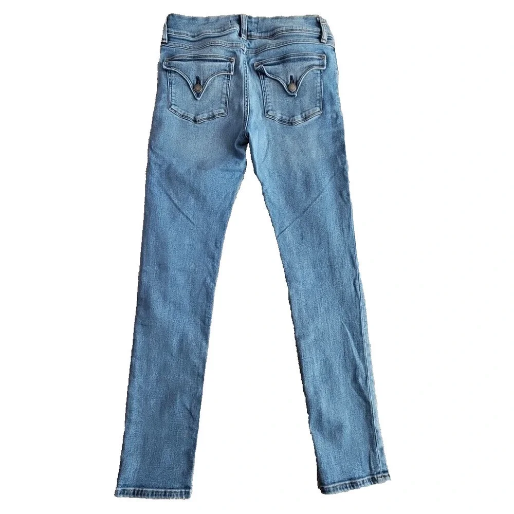 Hudson Los Angeles Jeans Women's Size 30 (30x28) Blue Collin‎ Skinny Flap Pocket