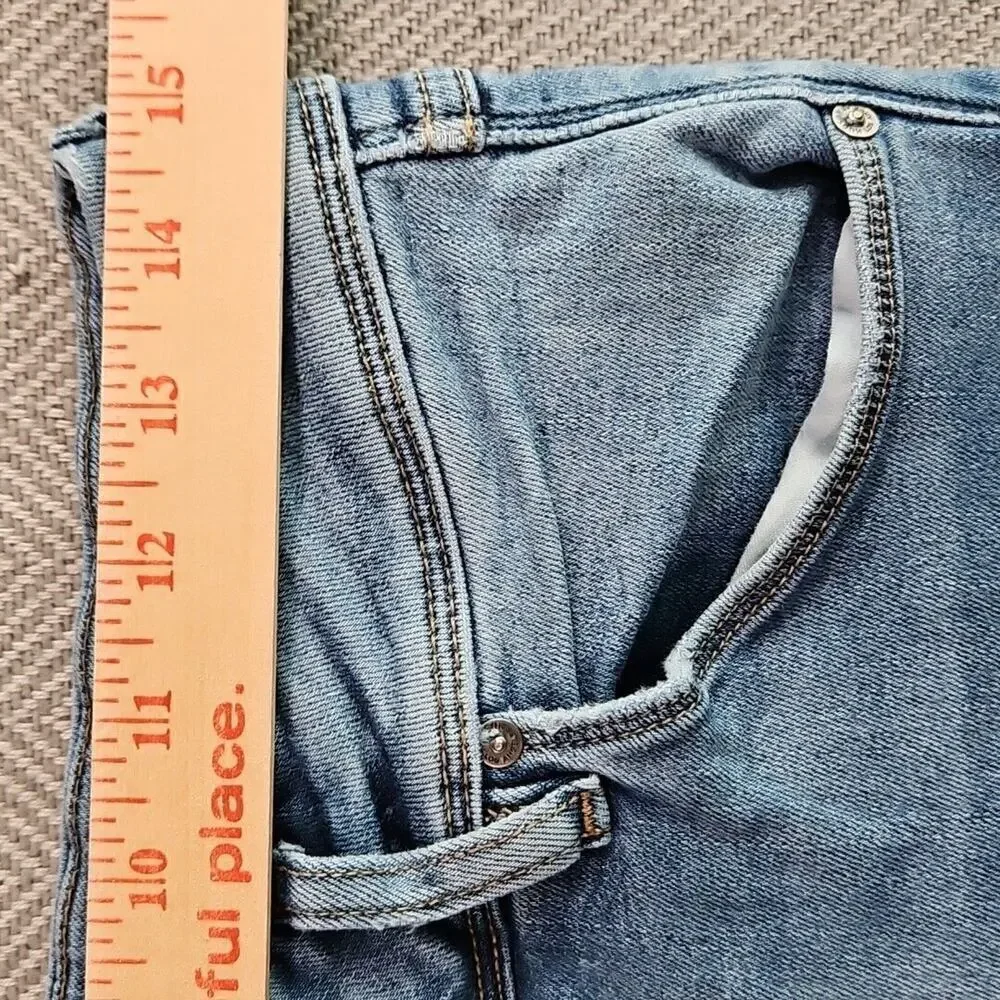 Hudson Los Angeles Jeans Women's Size 30 (30x28) Blue Collin‎ Skinny Flap Pocket