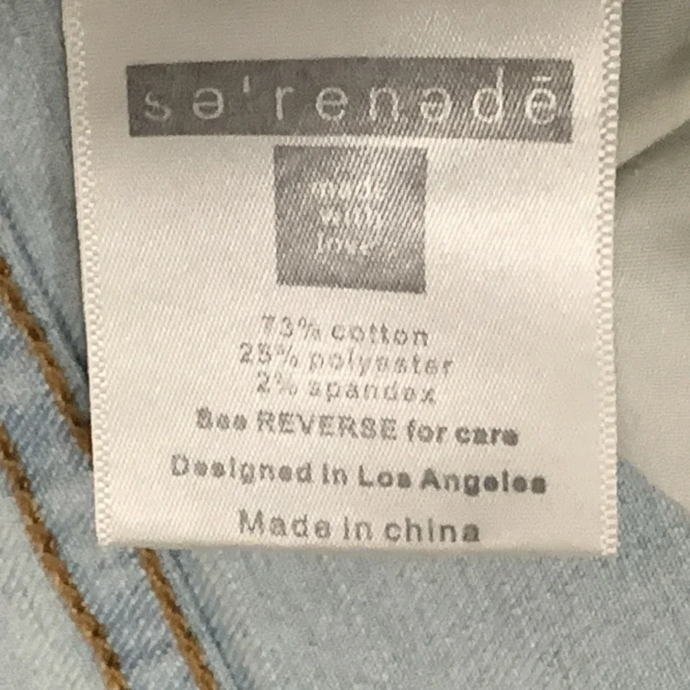NWT Serenede Jeans Men's 44x31 Distressed Paint Splatter White Black Stripe
