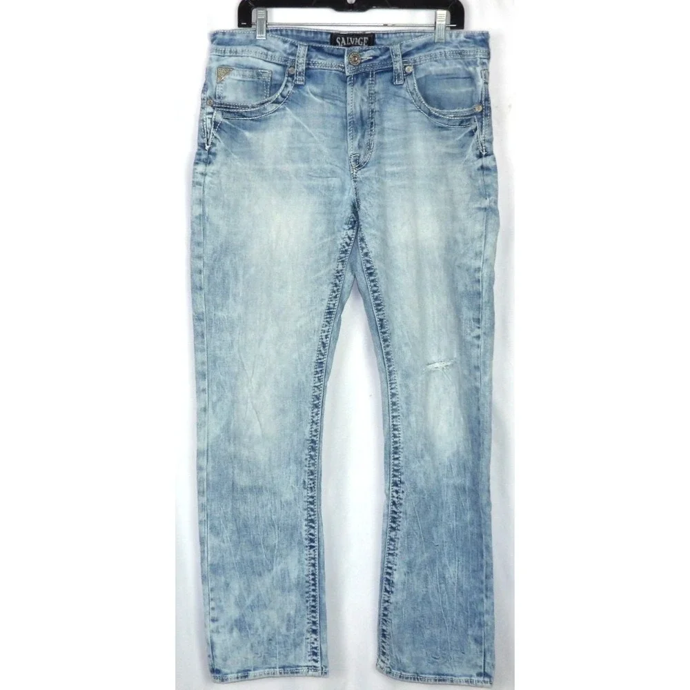 SALVAGE For BUCKLE Regular Fit MAYHEM Straight Leg Jeans Men's 34 X 32