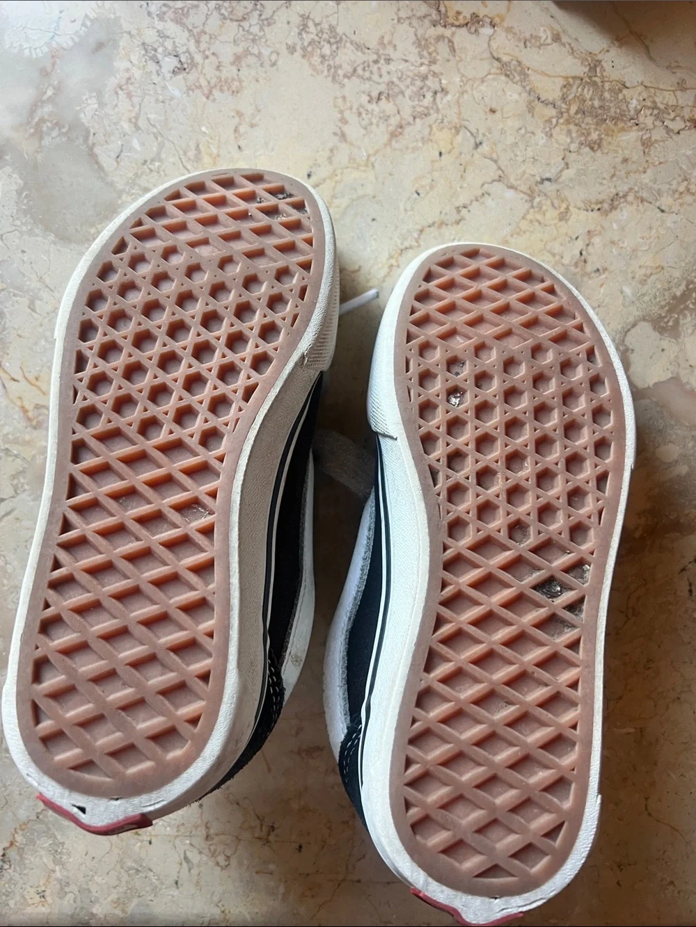 Vans Kids Black & White Low-Top Skate Sneakers