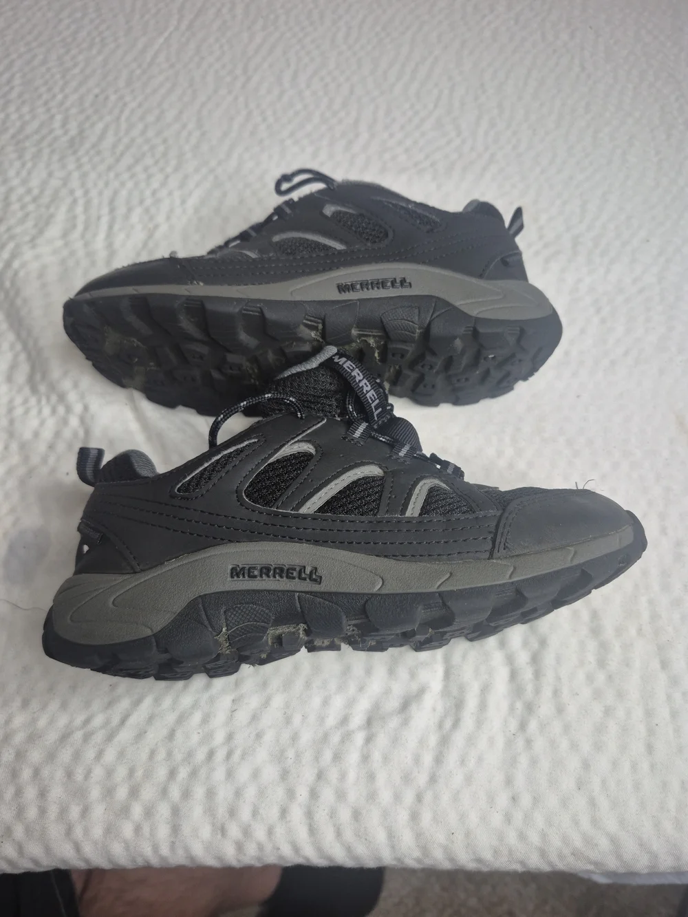 Merrell Waterpro of Trail Running Kids Shoes - Black Size 02.5 M