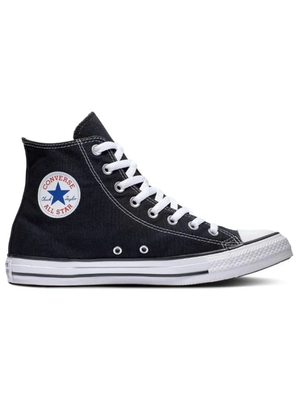 Converse Chuck Taylor All Star High Top Black Canvas Sneakers M 6.5 W 8.5 New