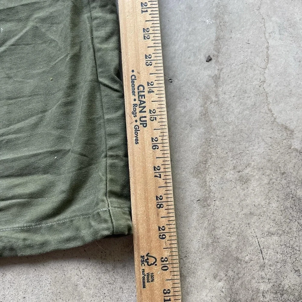 vintage 1970s military pants OG107 green 31x29 M65 US ARMY Cotton vietnam SATEEN