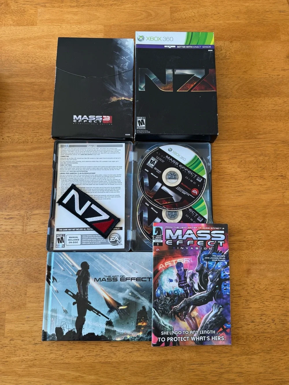 Mass Effect 3 N7 Collector’s Edition Complete Box Set Xbox 360 Tested
