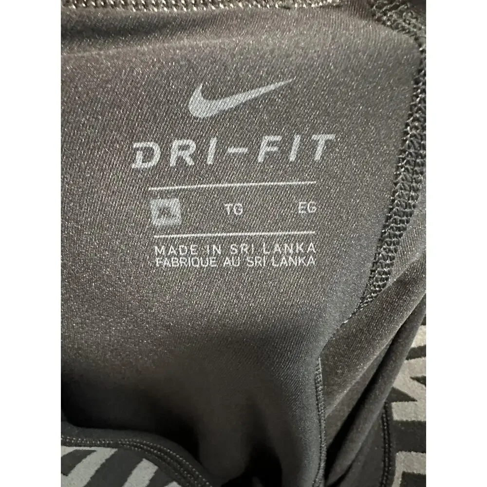 Nike Boys Pro Comp Compression Tights Full Length Leggings XL Black Dri-Fit
