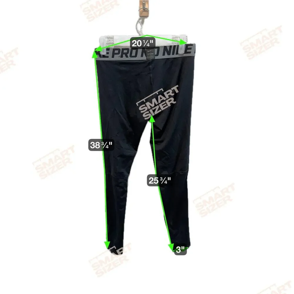 Nike Boys Pro Comp Compression Tights Full Length Leggings XL Black Dri-Fit