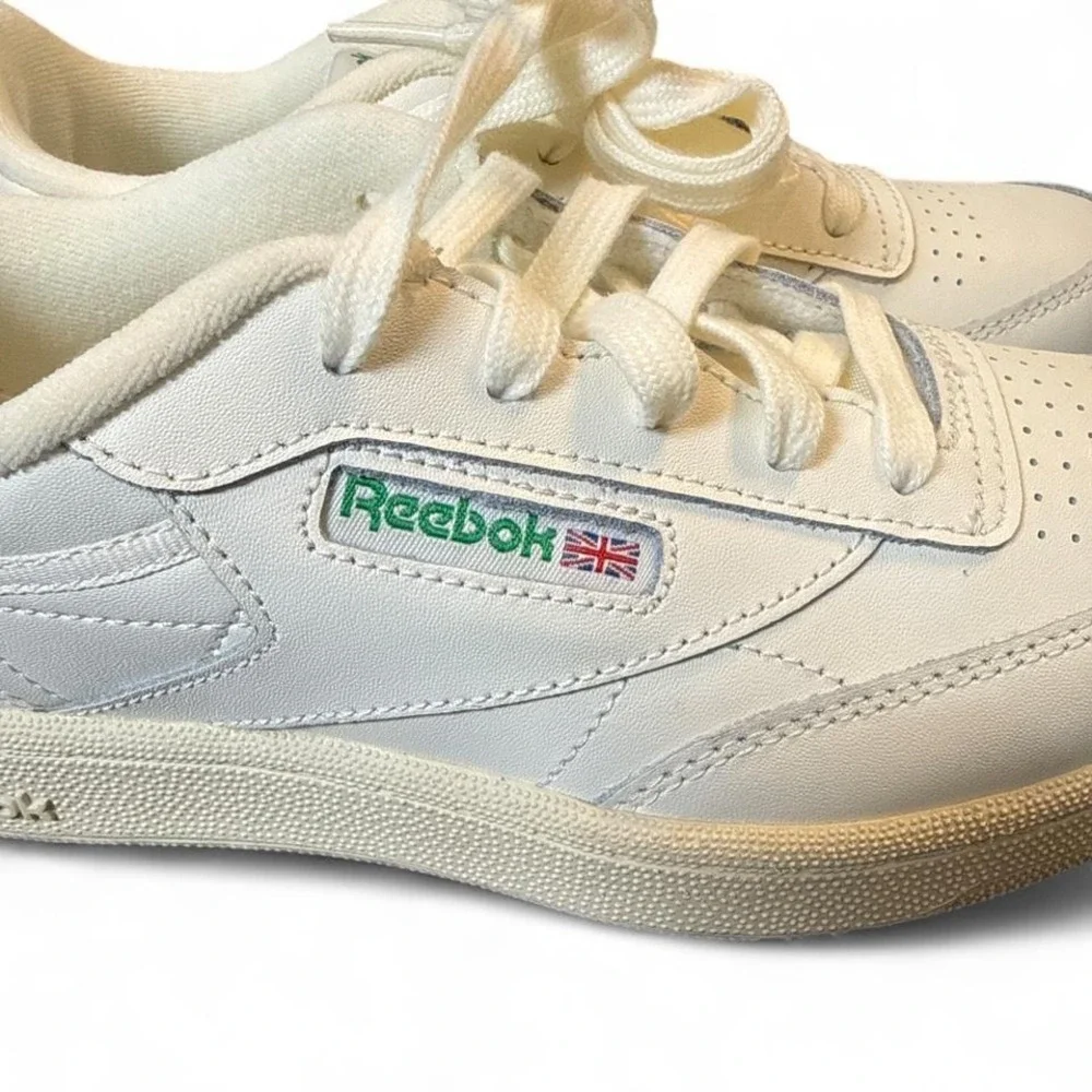 Reebok Club C 85 Vintage Chalk Glen Green Sneakers Kids Girls‎ 3 Women's 5–5.5