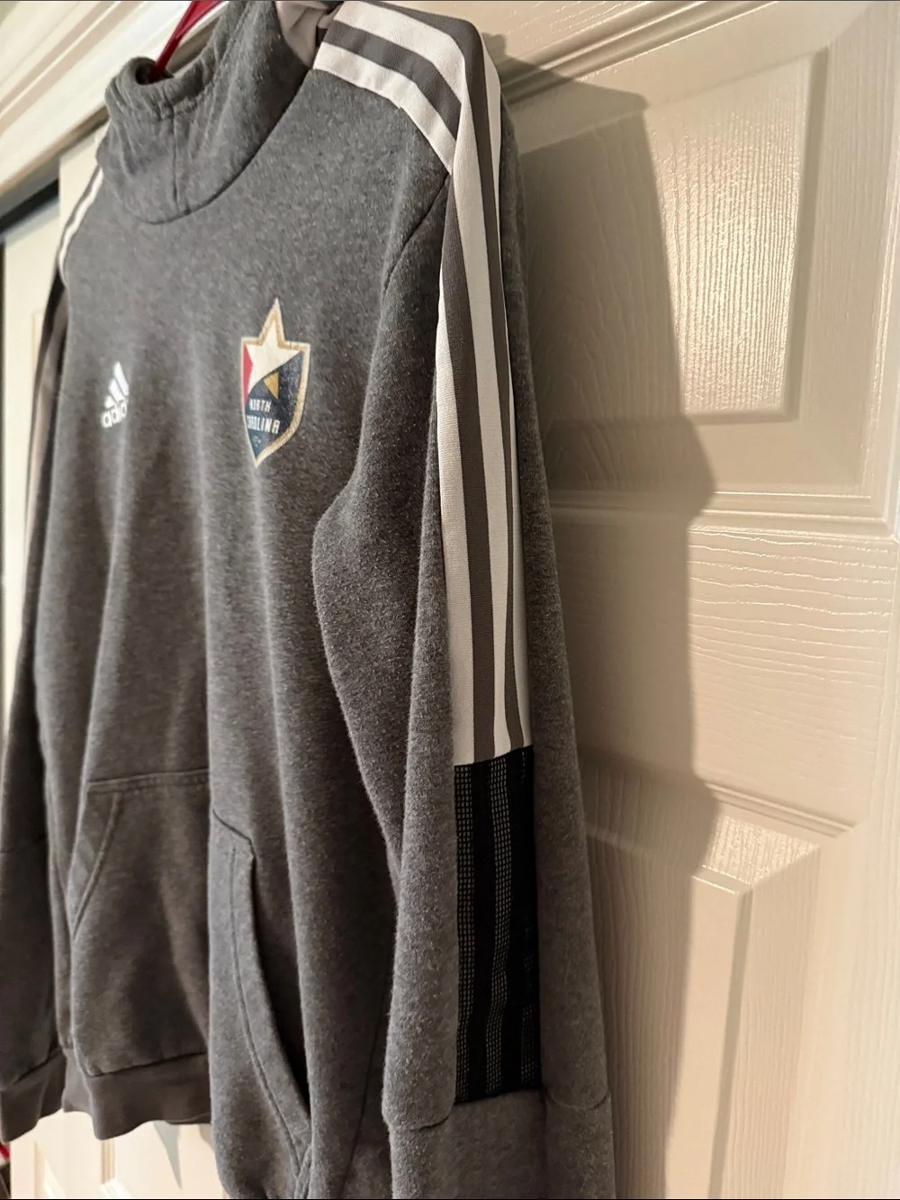 adidas Gray North Carolina FC Soccer Pullover