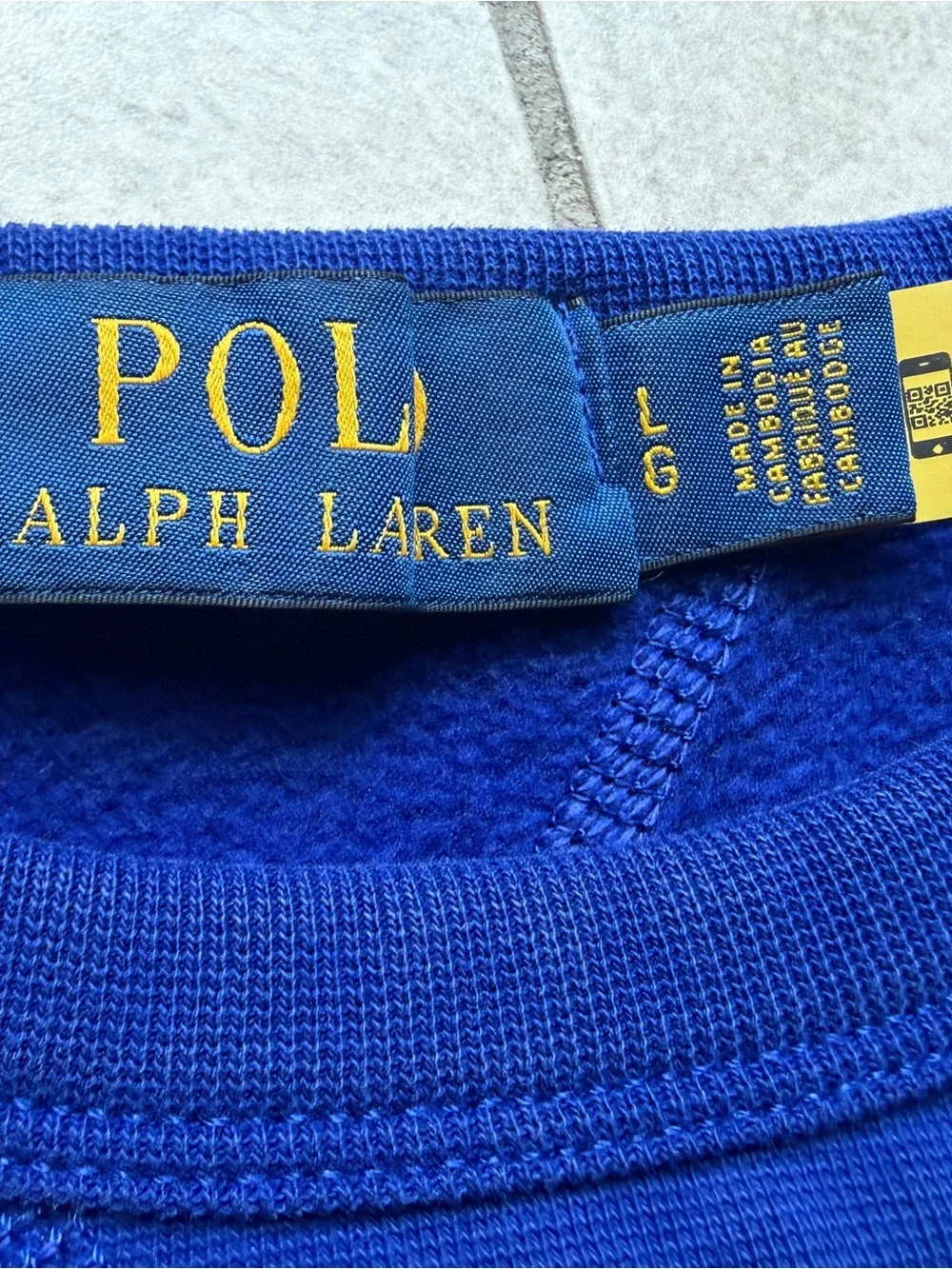 Ralph Lauren blend blue sweatshirt