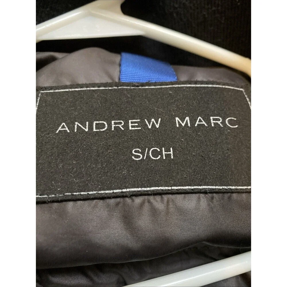 Andrew Marc Full Zip‎ Puffer Quilted Coat Size S Pockets Snap