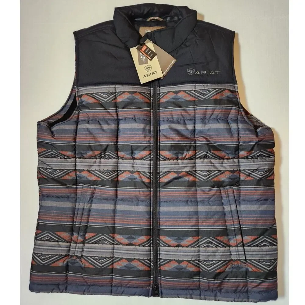 Ariat Crius Insulated Vest Southwestern Rust Men’s XL