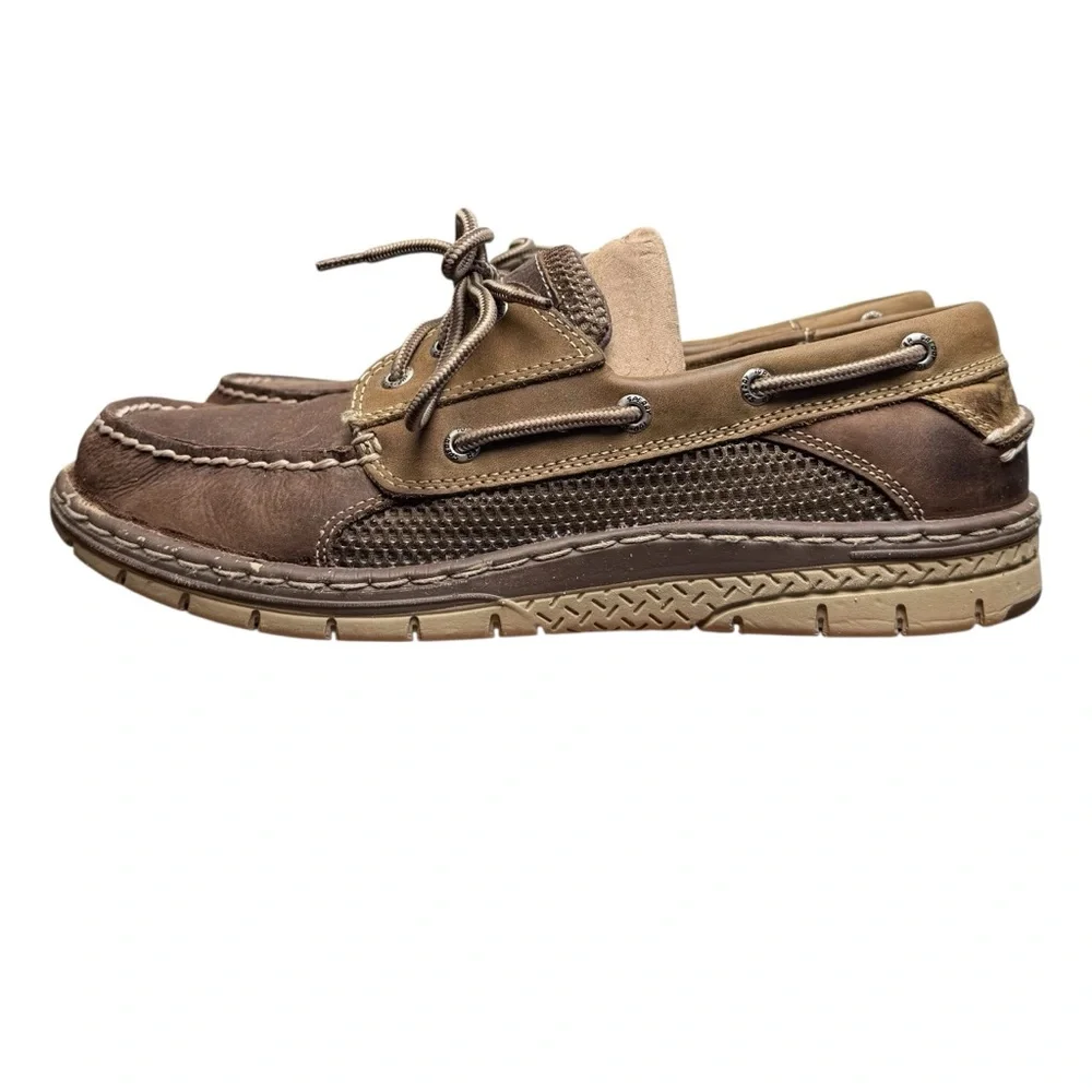Sperry Top-Sider Men's Brown Leather Boat Shoes Loafers Size 9.5