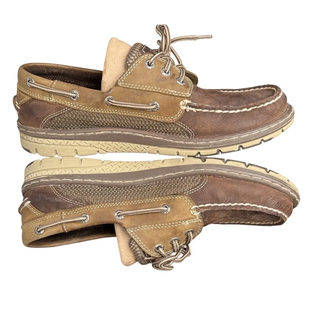 Sperry Top-Sider Men's Brown Leather Boat Shoes Loafers Size 9.5