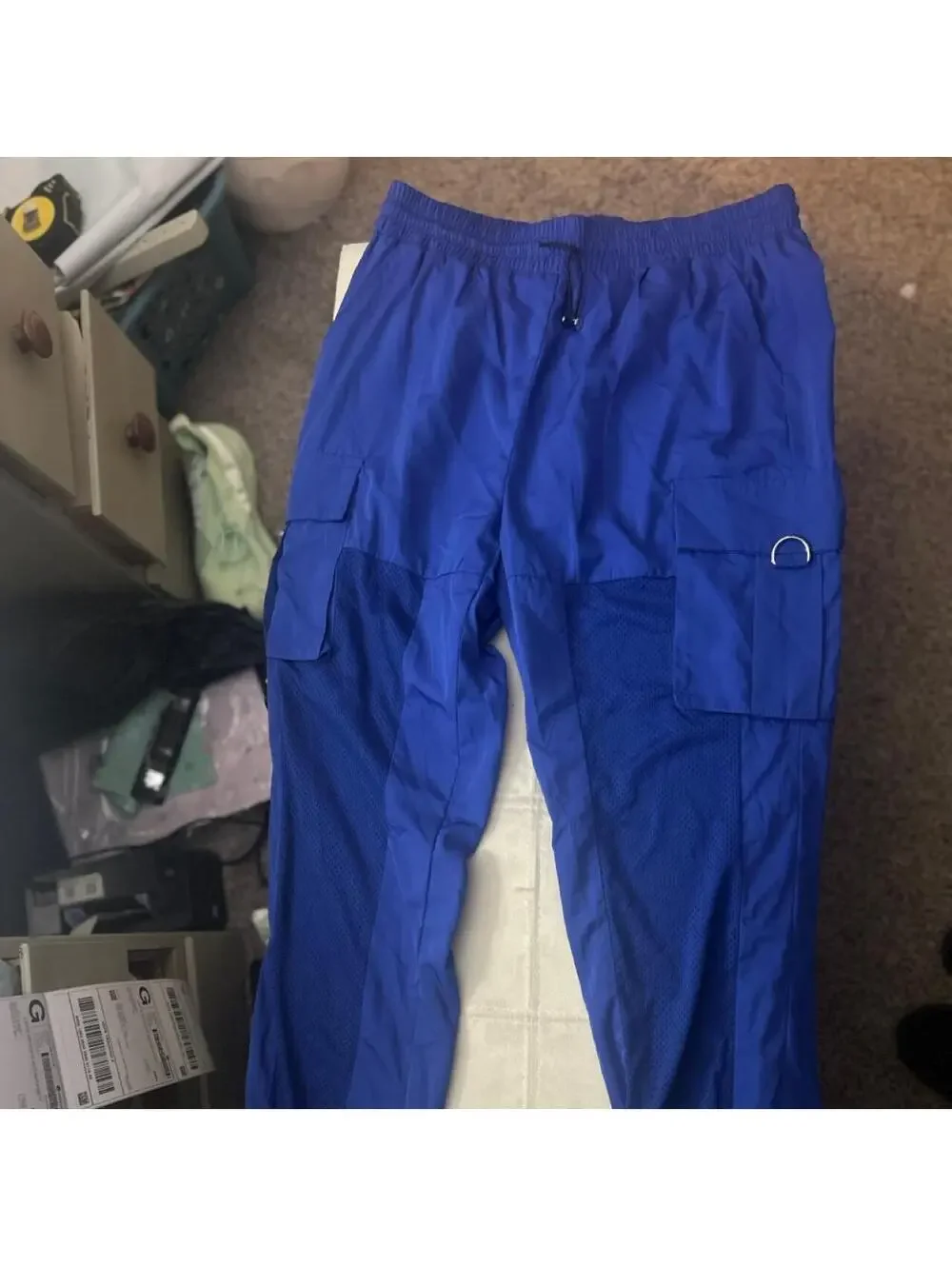 Capsulle blue mesh panel track suit set New with tags. Size: L