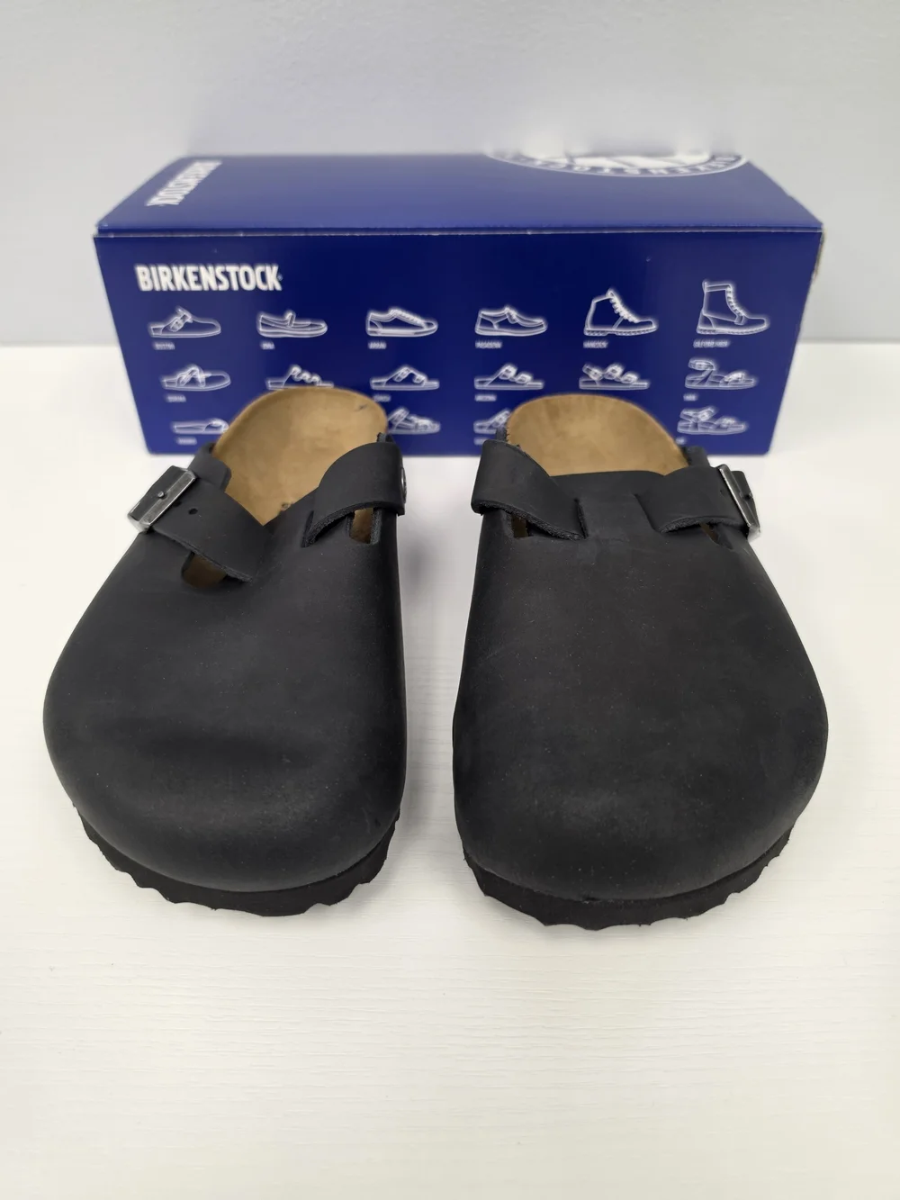 Birkenstock Oiled Leather Boston - Black
