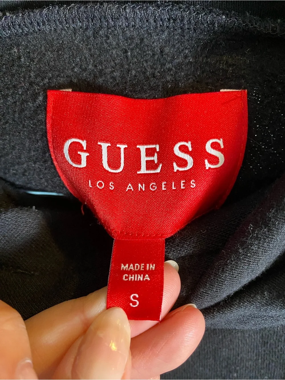 Guess black white