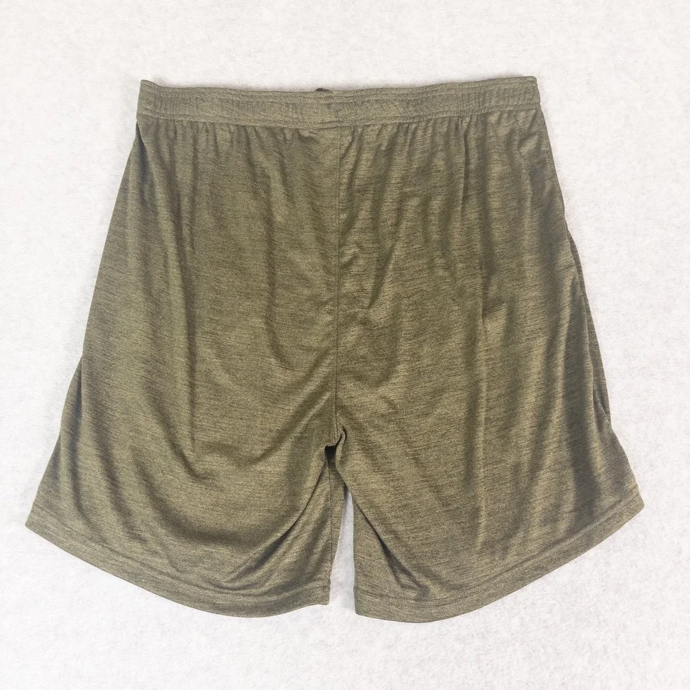 Reebok Mens XXL Athletic Shorts Olive Green Heathered Training Gym 3RBMH1583