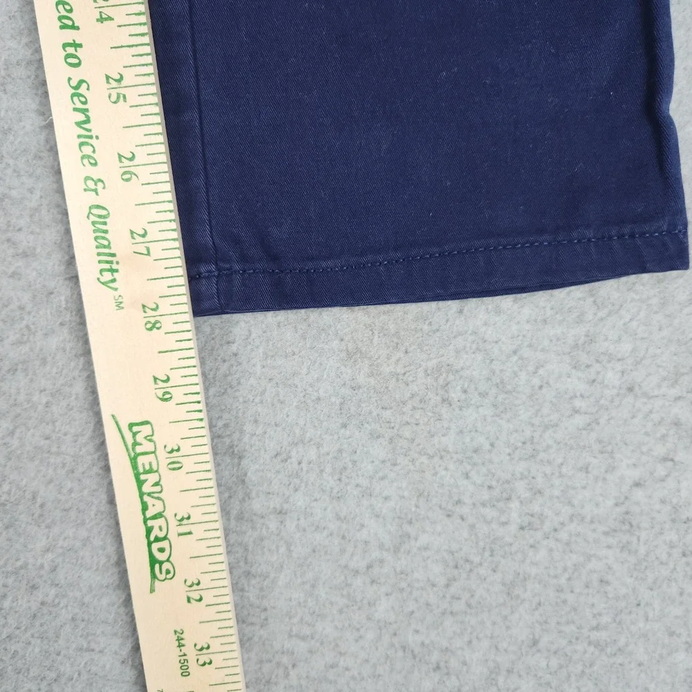 The Childrens Place Chino Pants Kids 16 Navy Blue Cotton Stretch Straight Leg