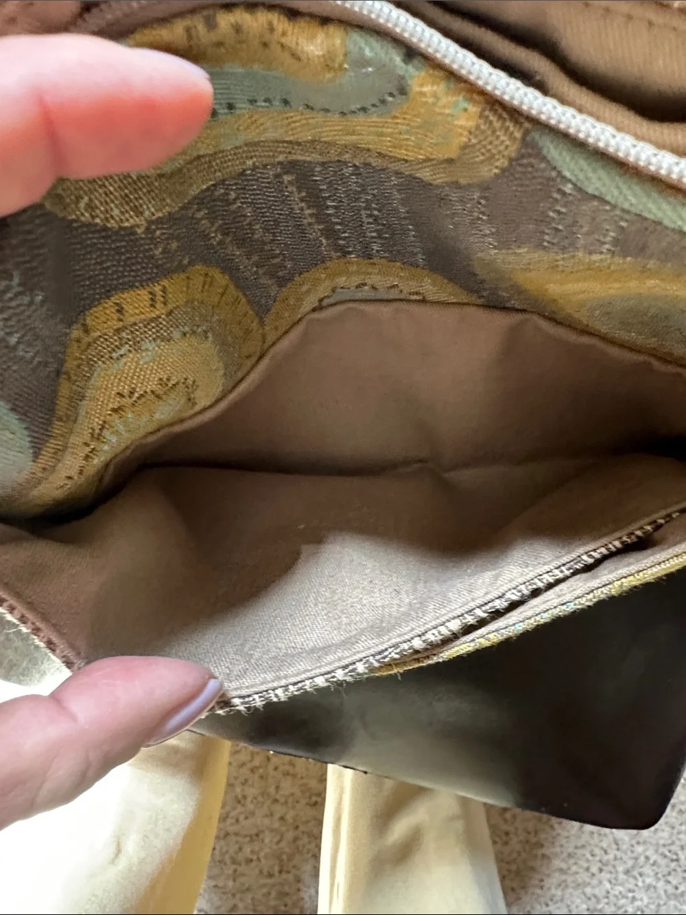Handmade Women's Crossbody Bag in Teal and Mustard