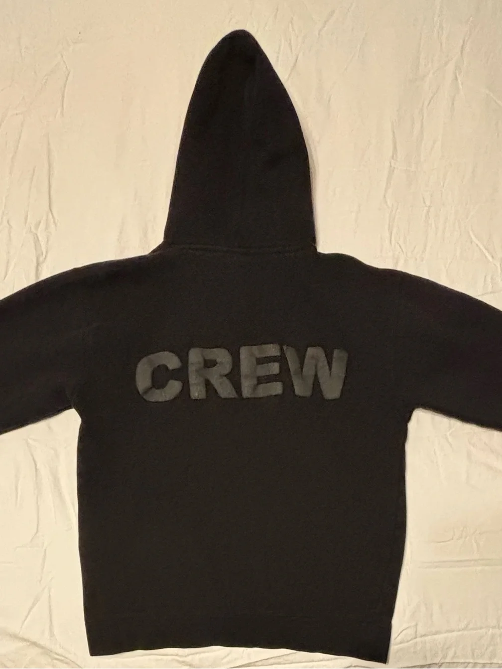 Men's Black Crewneck Hoodie Sweater