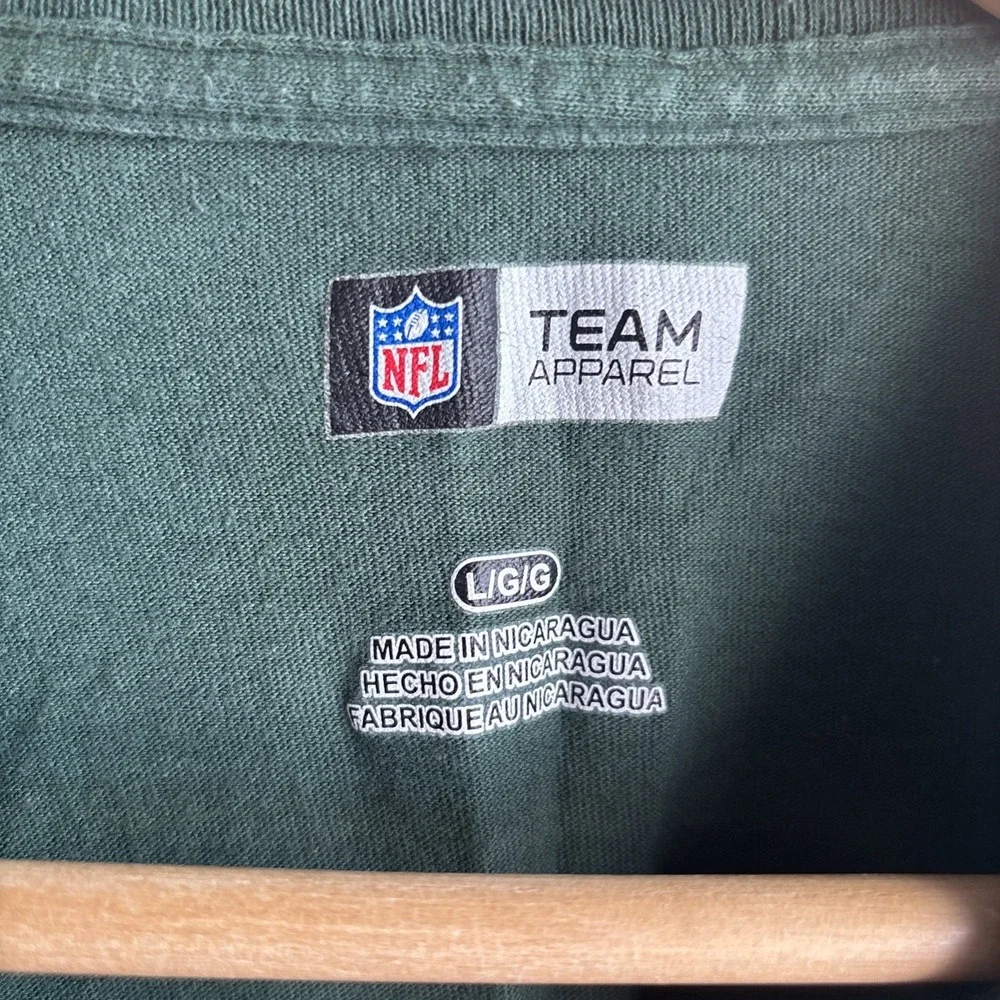 NFL Team Apparel Green Bay Packers Mens Unisex Large Crew Neck T-Shirt