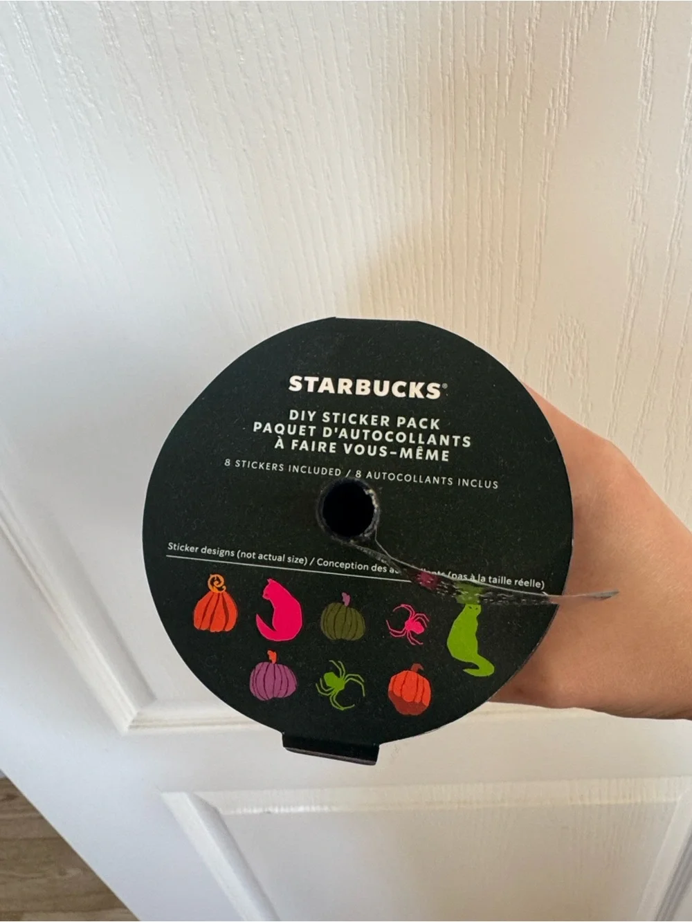 Starbucks glow in the dark spider web cup — Black with Bright Neon Icons