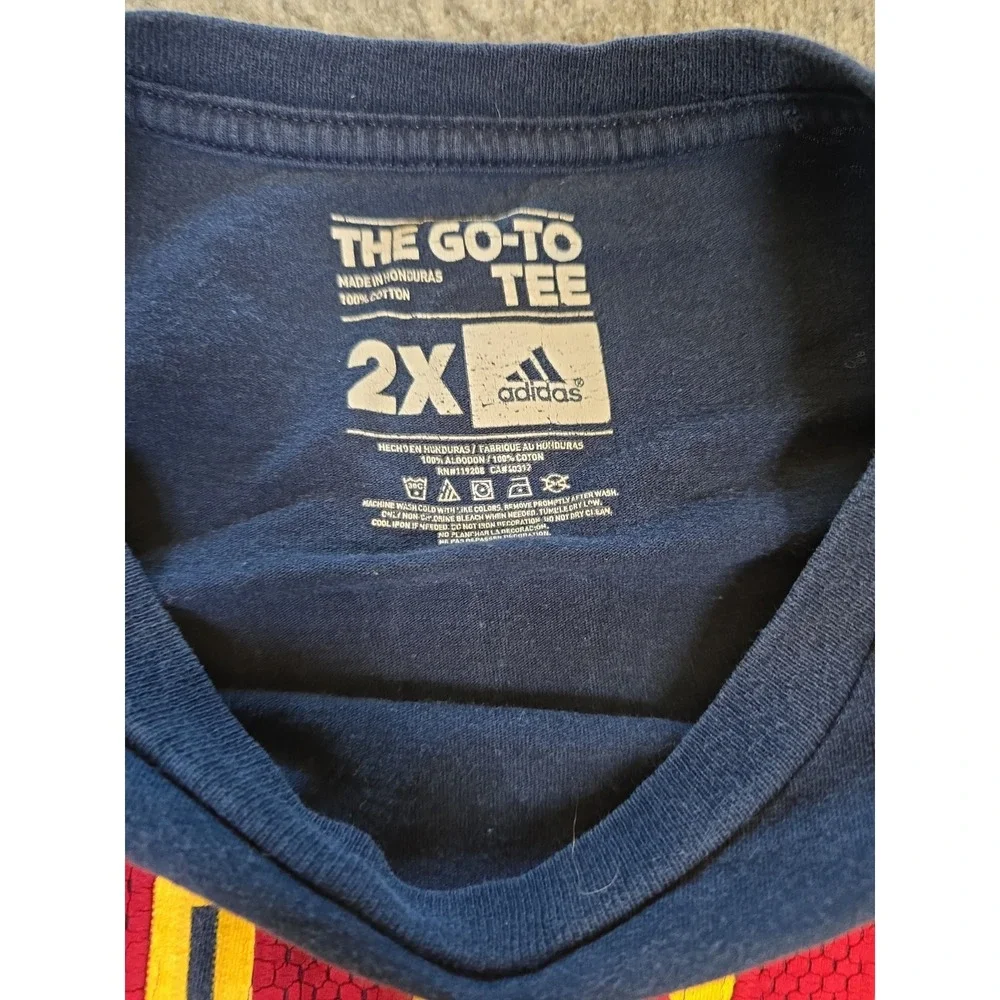 Adidas The Go To Tee NBA Cleveland Cavaliers Cavs Lebron James #23 Shirt Mens 2X