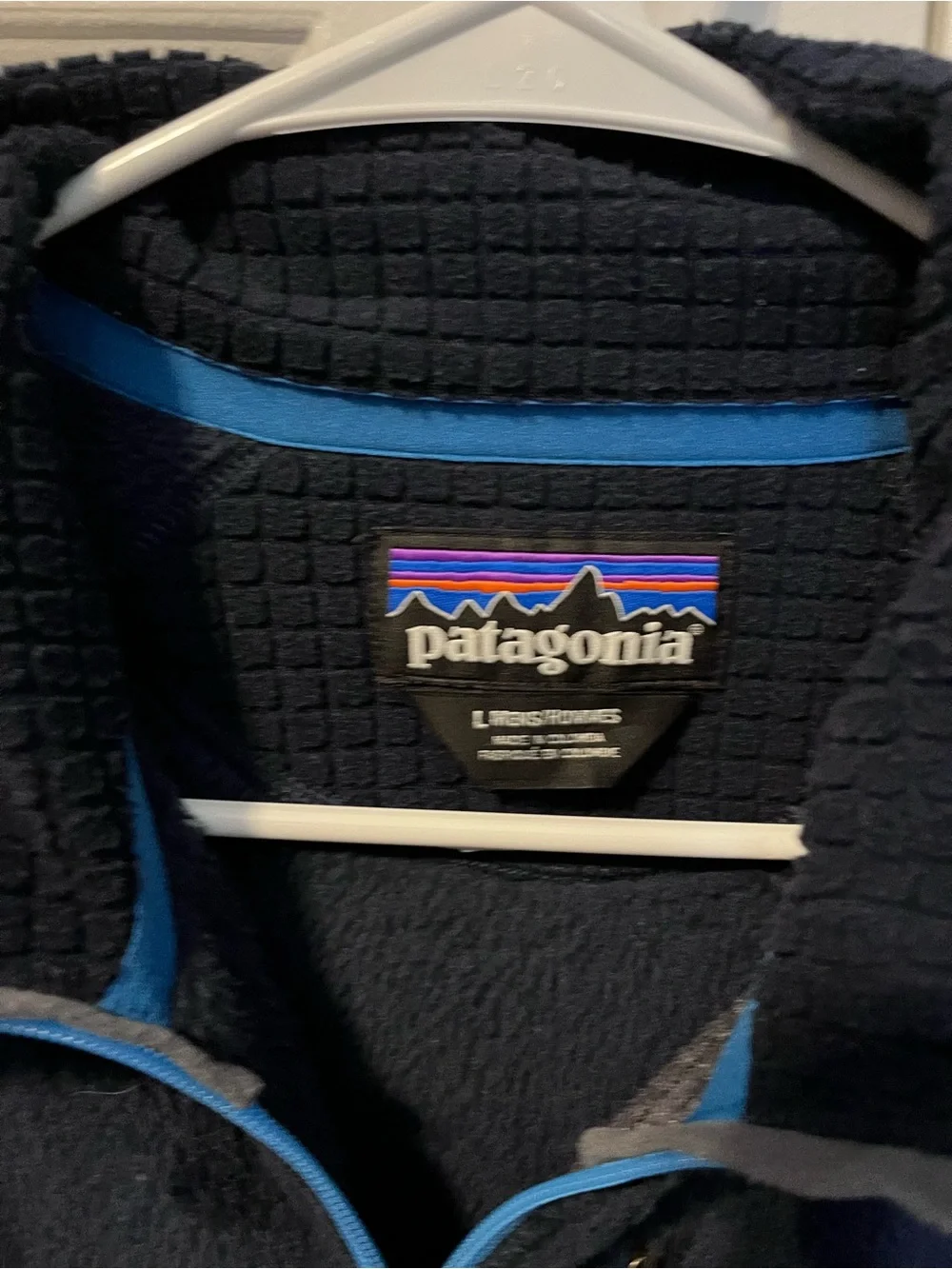Patagonia Men’s Large Blue R2 Regulator fleece full zip fleece jacket
