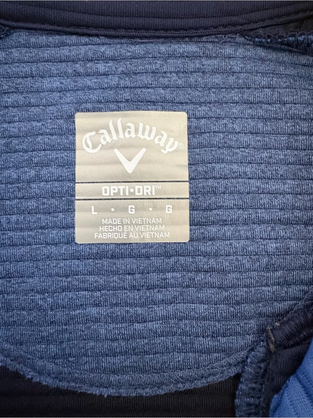 Callaway Golf Opti-Dri 1/4 Zip Pullover Blue Tech Jacket