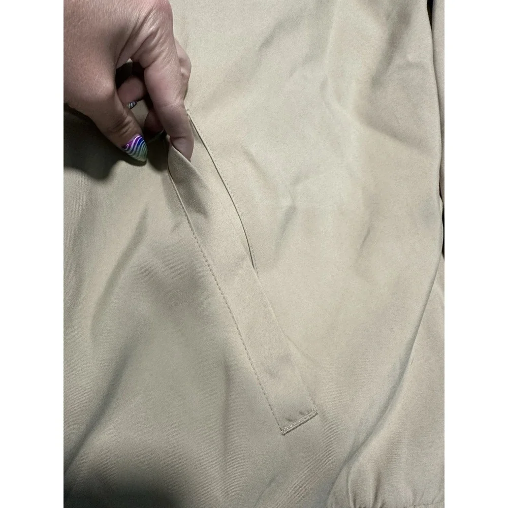 POLO RALPH LAUREN Men's Cotton Khaki Bomber Jacket Plaid Lined, 2XL