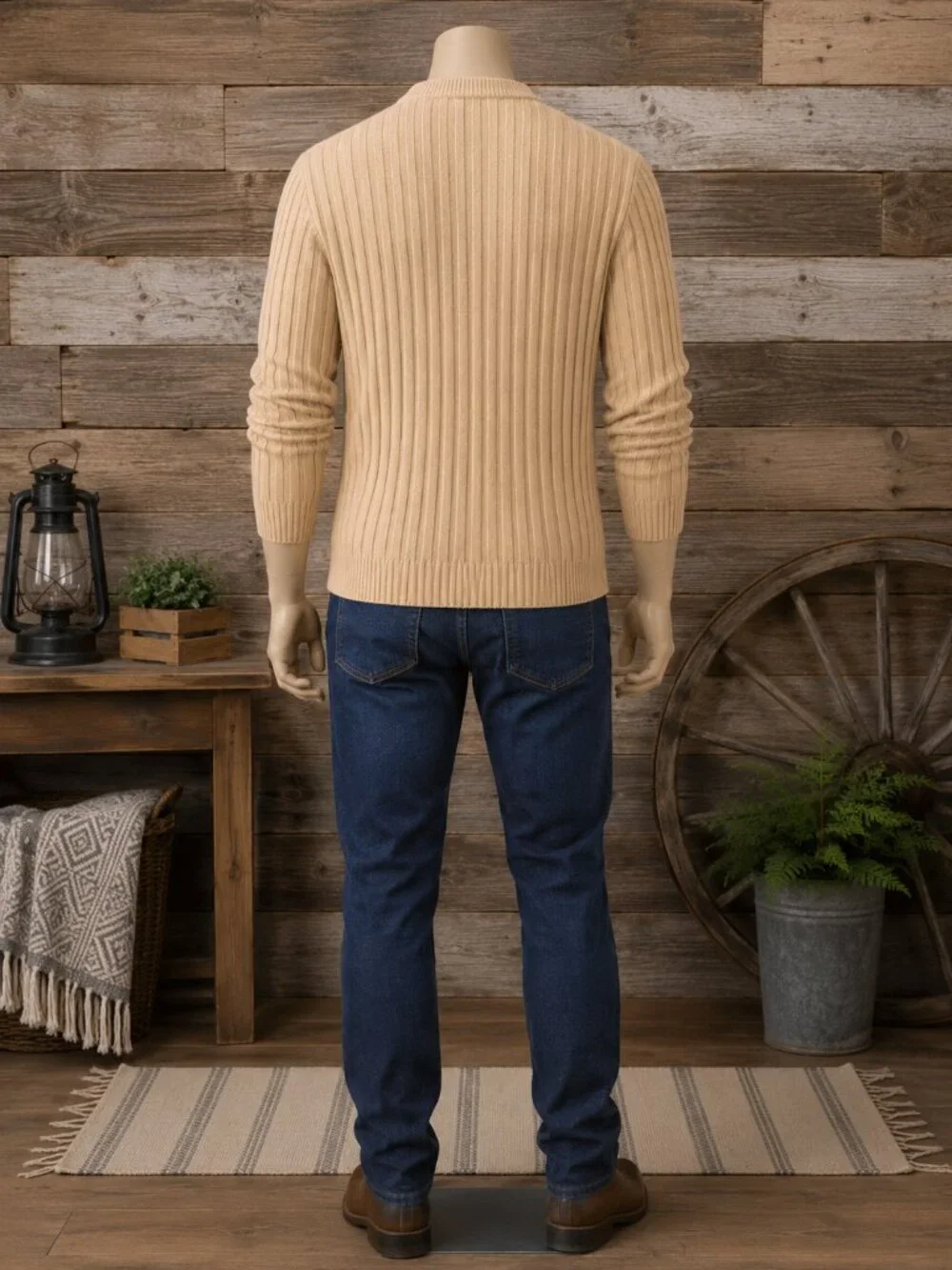 NWT Club Room Men's Cable Knit Crewneck Sweater Size L