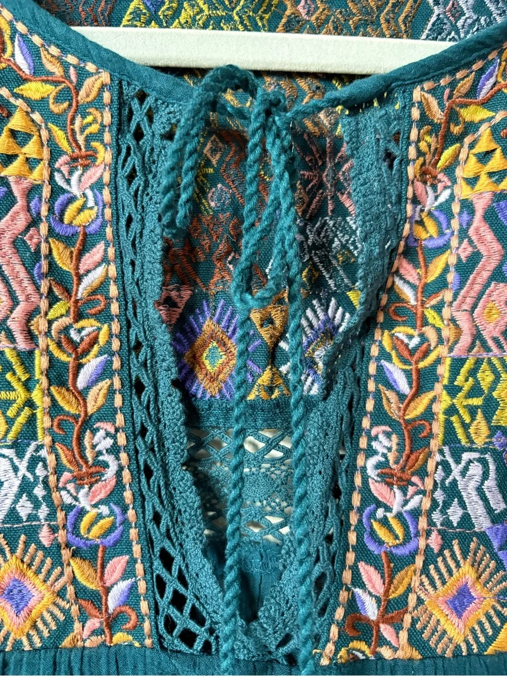 Free People teal sleeveless