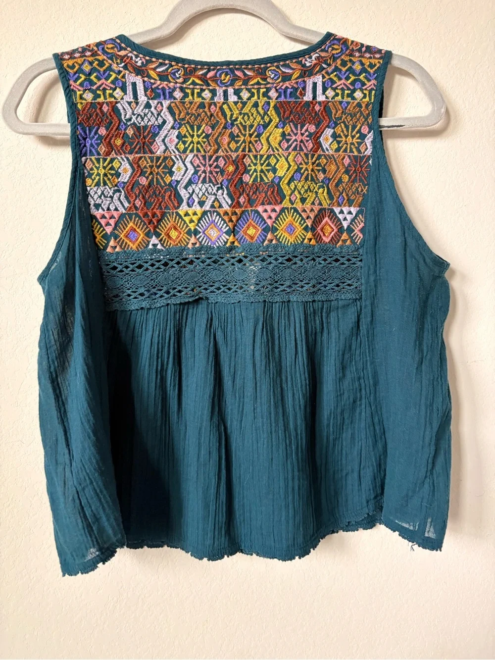 Free People teal sleeveless