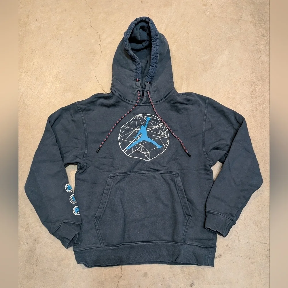 Air Jordan Nike Hoodie Mens S Navy Sports MJ