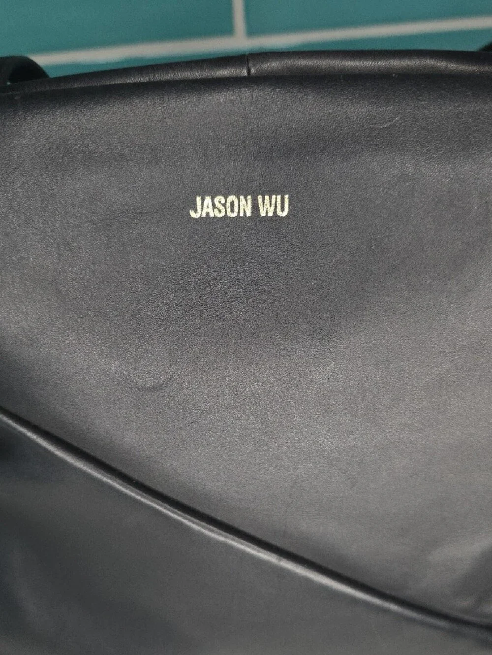 Jason Wu Lyla Ruched Black Leather Tote
