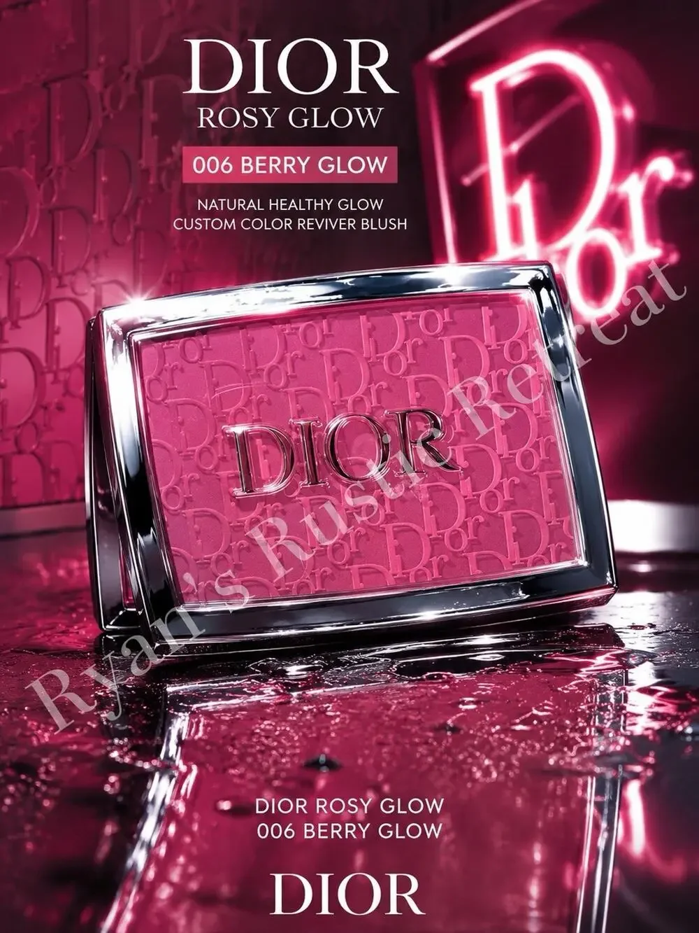 Dior Rosy Glow Powder Blush 006 Berry 0.15 oz NEW