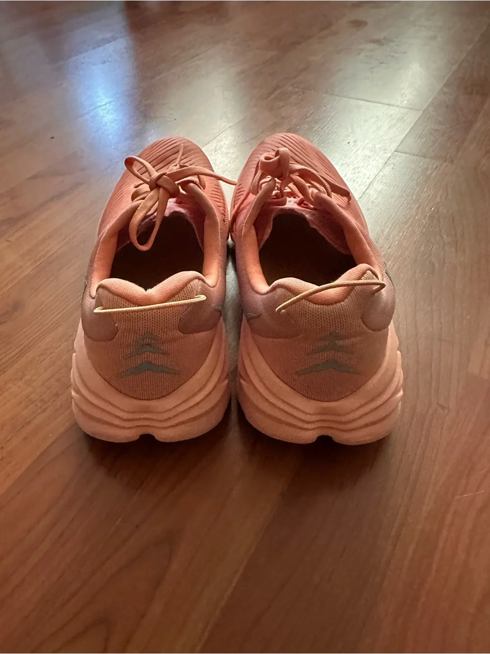 Hoka One One peach toned