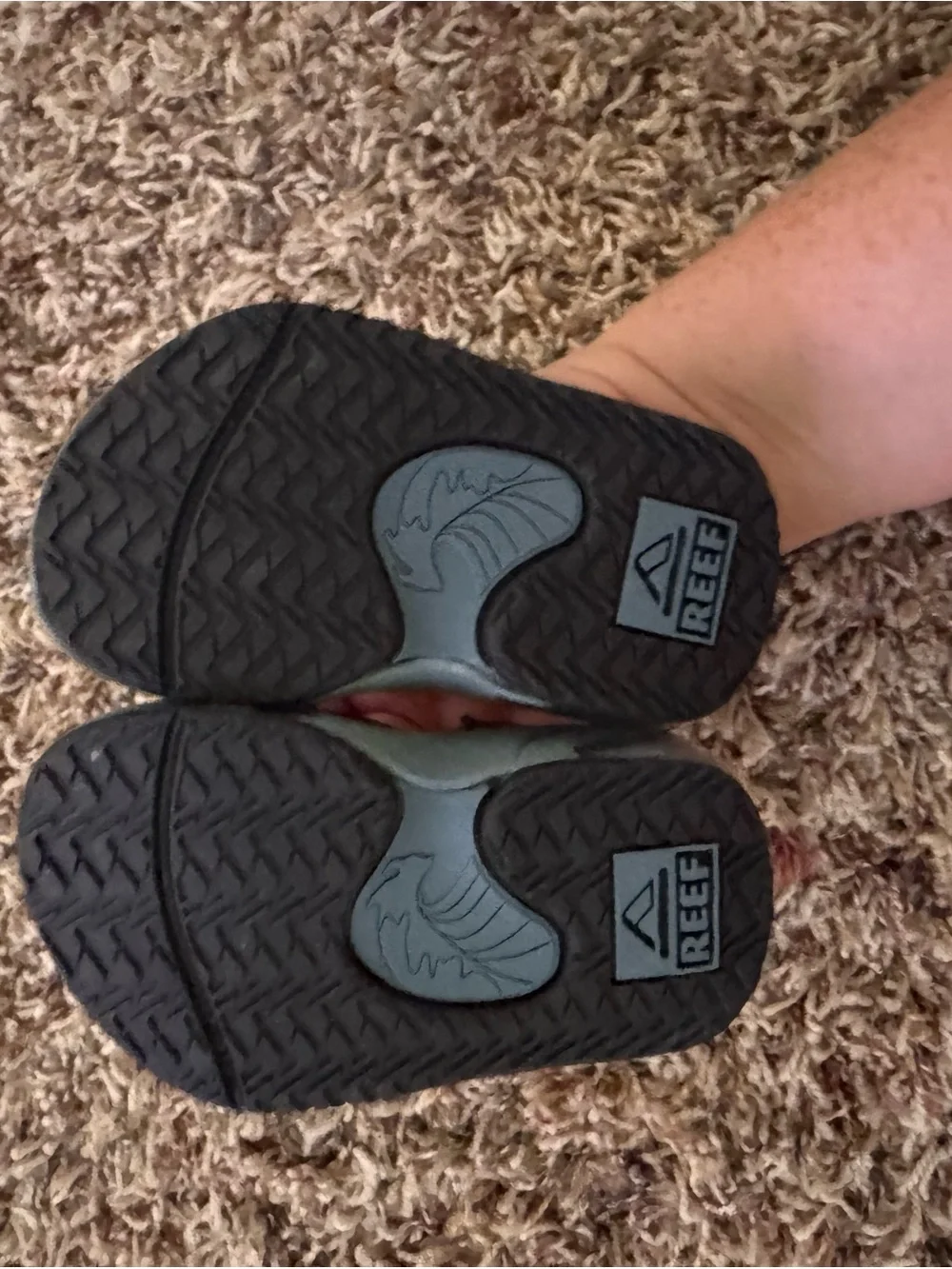 Reef Toddler Light Gray Flip Flop Sandals