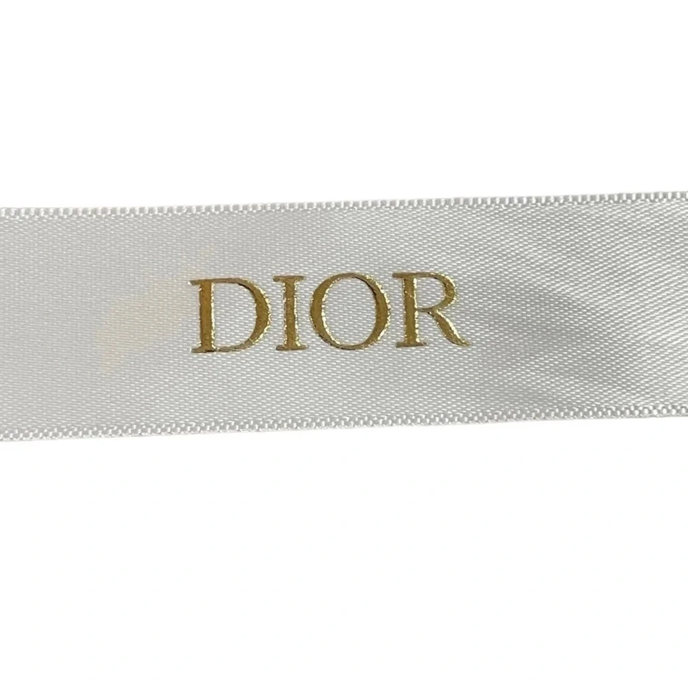 Dior white satin